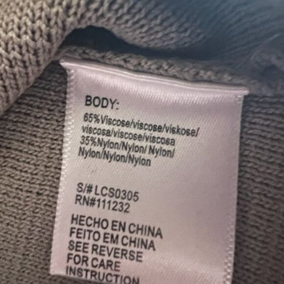 Lucca Women's Ribbed Midi Dress Square neckline Elegant and versatile gray - Picture 5 of 8